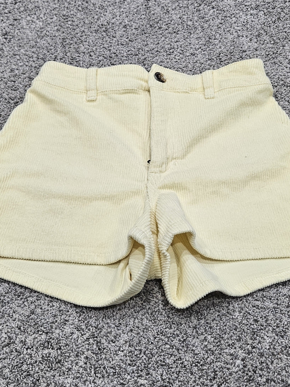 Billabong High-Rise Yellow Corduroy Women's Shorts